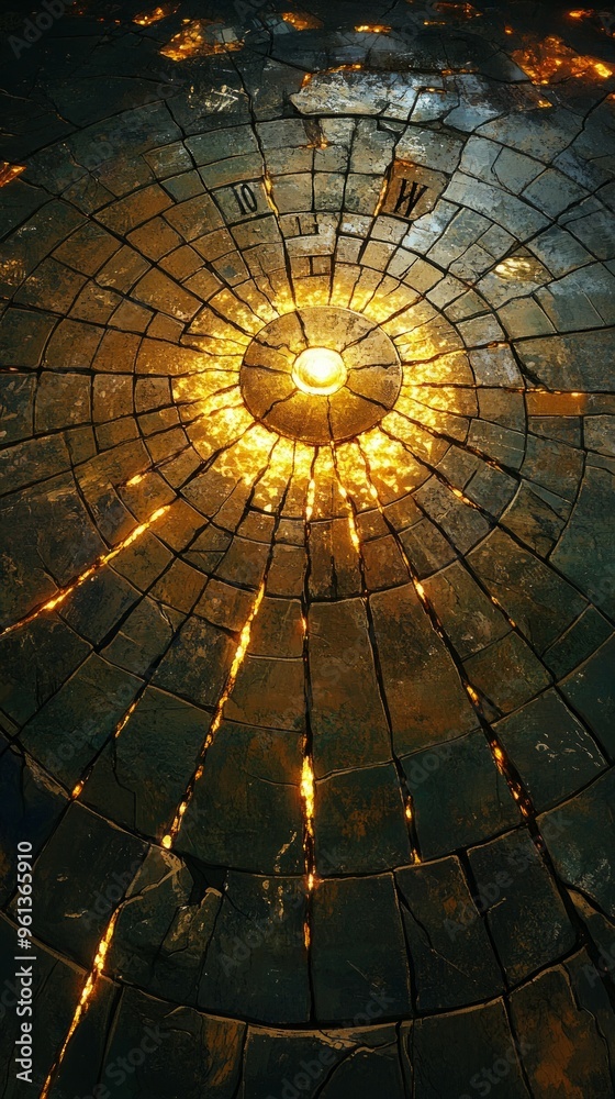 Fototapeta premium Shattered Sundial, Sundial