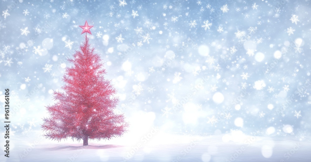 An image of merry Christmas and a happy new year over a christmas tree and the sky An image of merry Christmas and a happy new year over a christmas tree and the sky