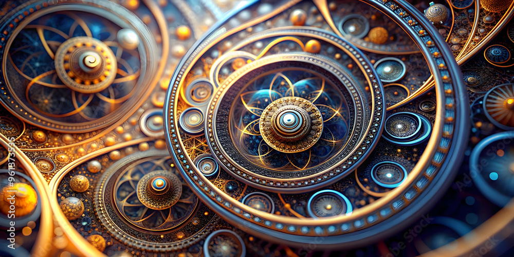 Golden Gears of Time: A mesmerizing close-up of intricately detailed, golden gears interlocked in a mesmerizing pattern, evoking a sense of intricate machinery and the passage of time. Golden Gears of Time: A mesmerizing close-up of intricately detailed, golden gears interlocked in a mesmerizing pattern, evoking a sense of intricate machinery and the passage of time.