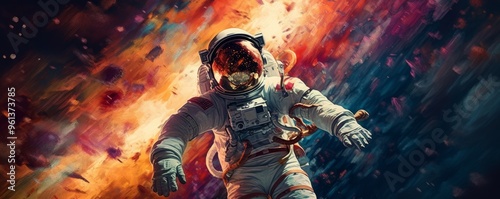 astronaut in space