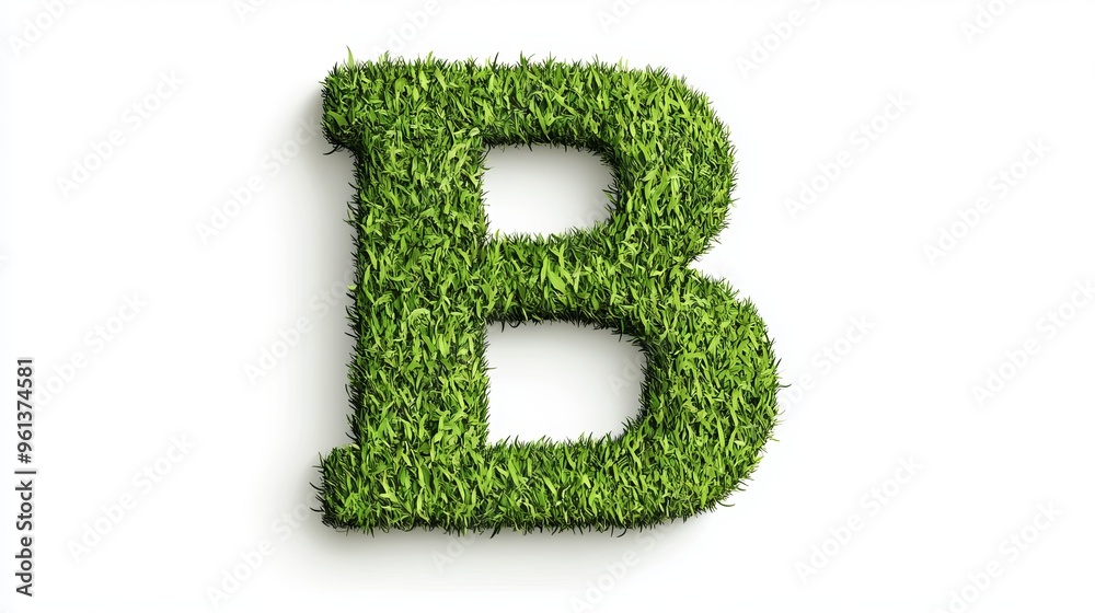 The 3D form of the letter The 3D form of the letter