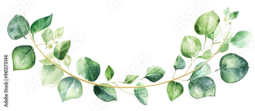 Elegant Watercolor Leaves for Stylish Botanical Decor and Nature-Inspired Interiors