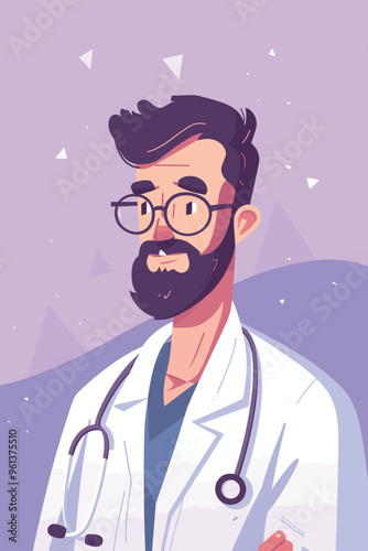 Male Character Seeks Online Doctor's Help for Mental Health Issues, Work Stress, Family Problems, and Psychological Pressure