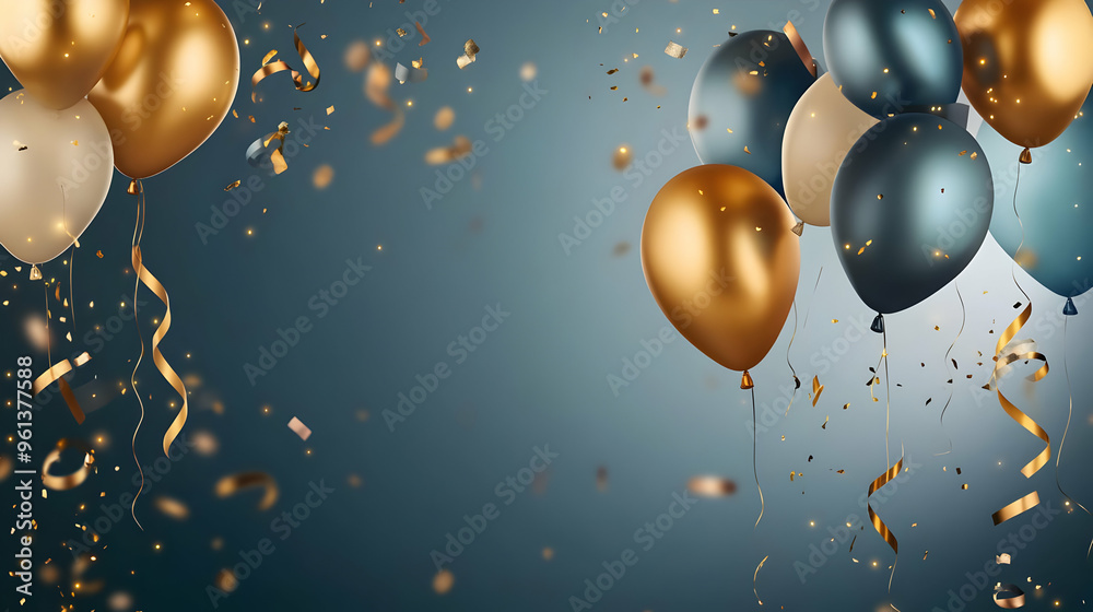 custom made wallpaper toronto digitalA festive scene featuring balloons and confetti, perfect for celebrations.