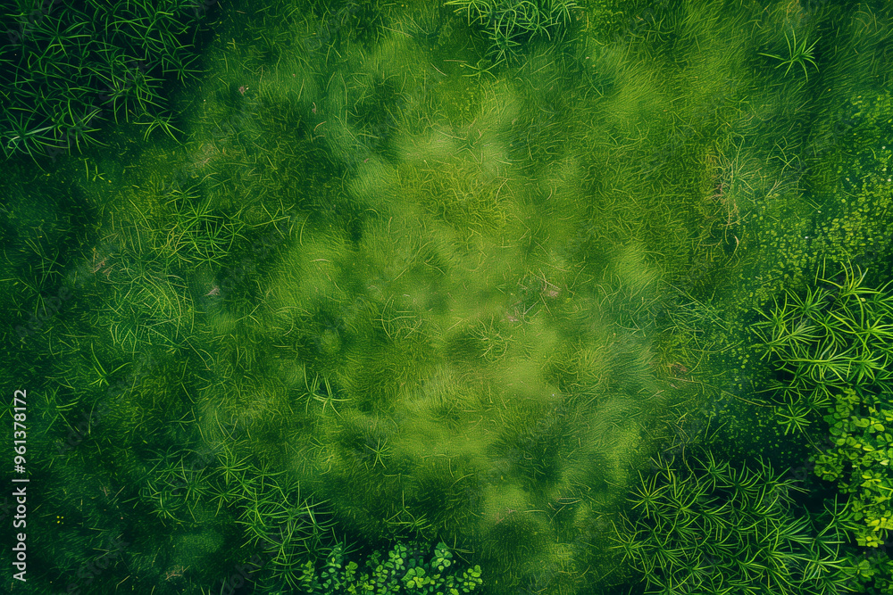 Aerial View of Empty Green Grass Field Background Aerial View of Empty Green Grass Field Background