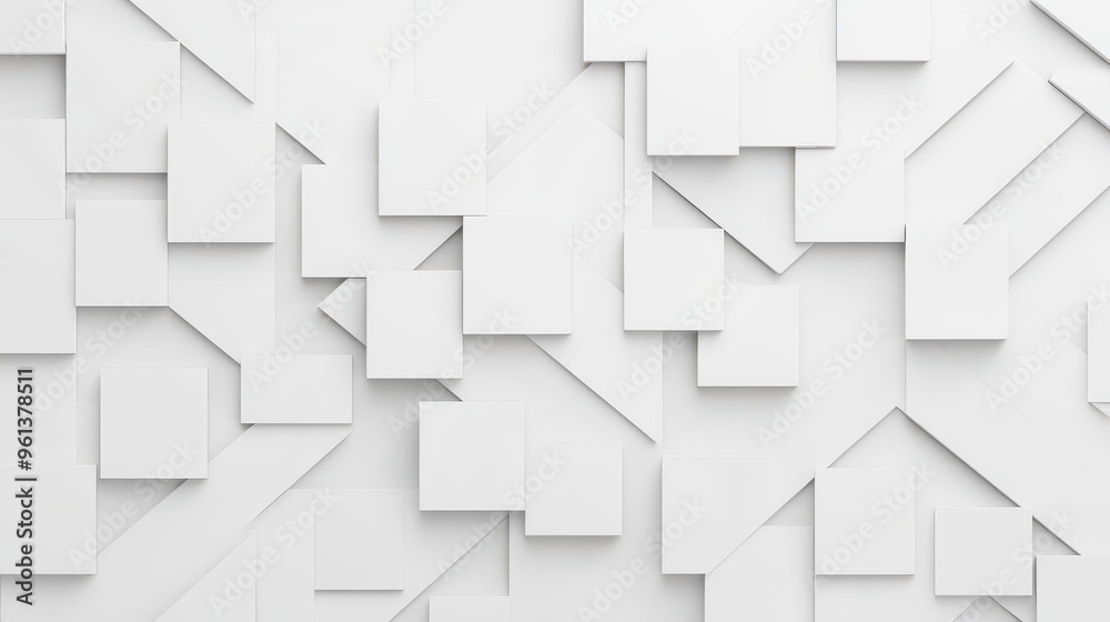 Fototapeta premium A sleek white abstract background showcases a minimalist design, perfect for a modern aesthetic in high resolution.