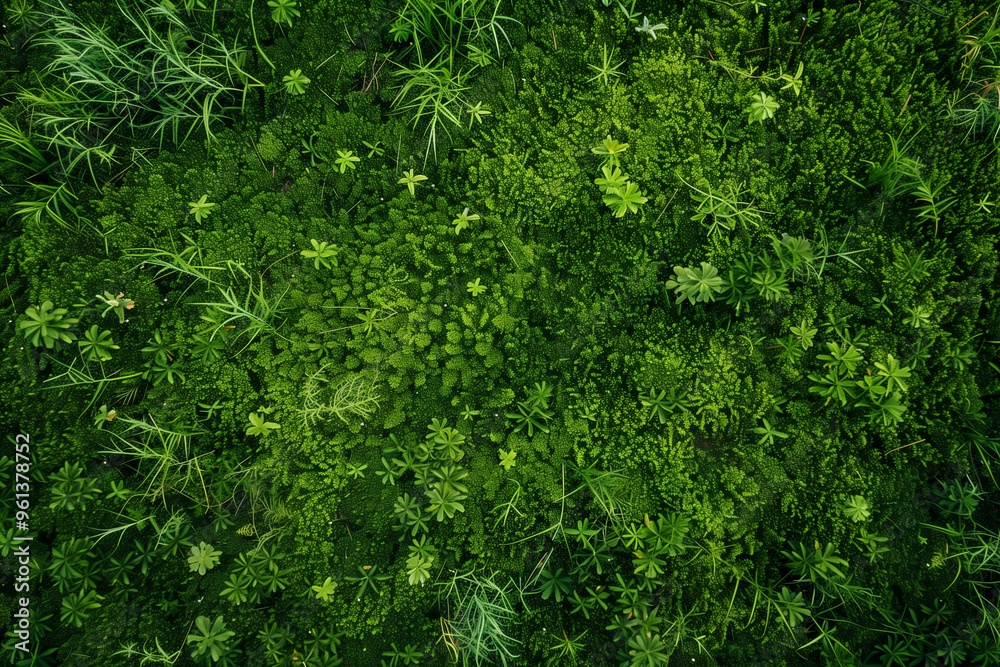 Aerial View of Empty Green Grass Field Background Aerial View of Empty Green Grass Field Background