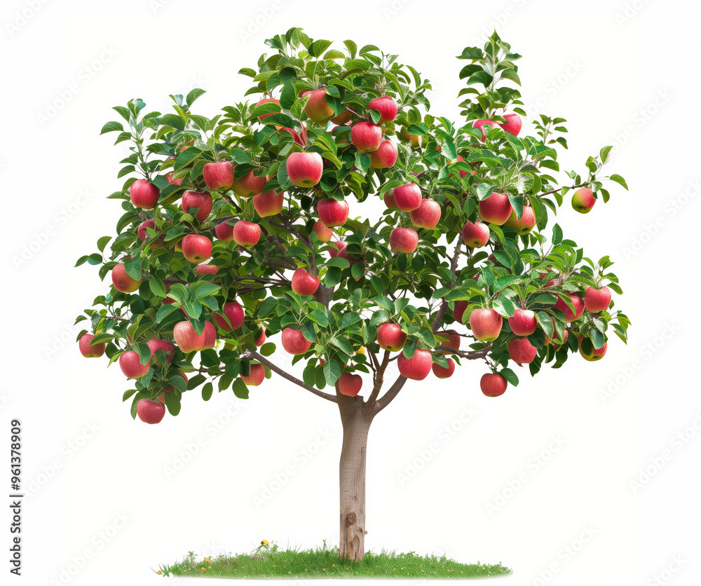 Apple tree isolated on white background Apple tree isolated on white background