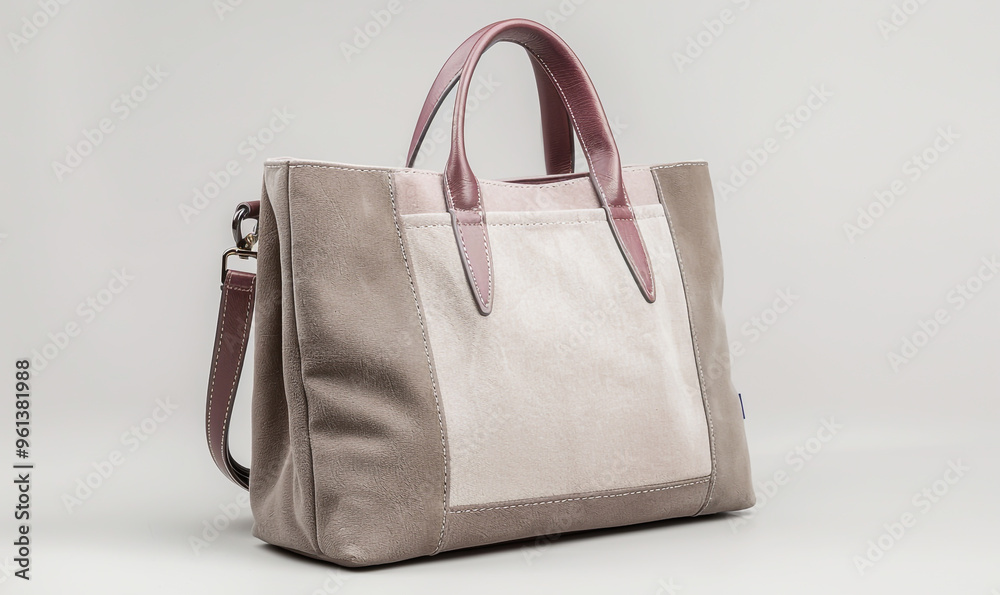 Women's bag on gray background Women's bag on gray background