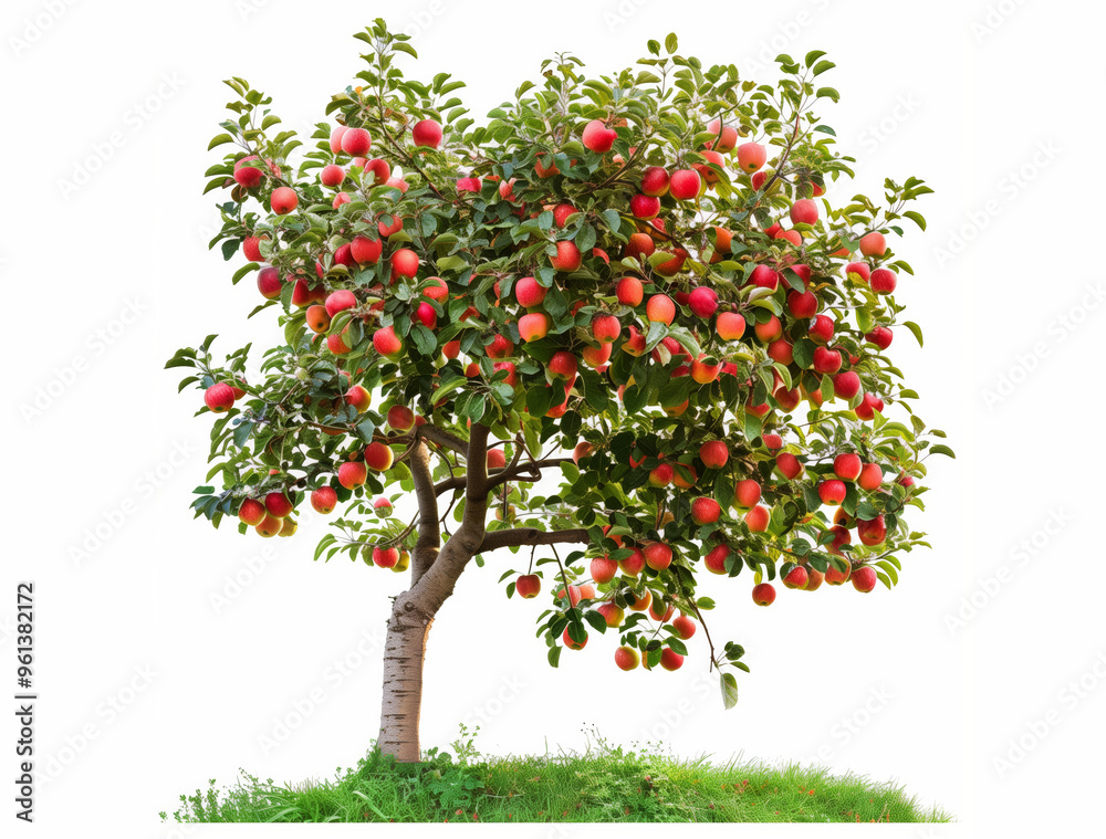 Apple tree isolated on white background Apple tree isolated on white background