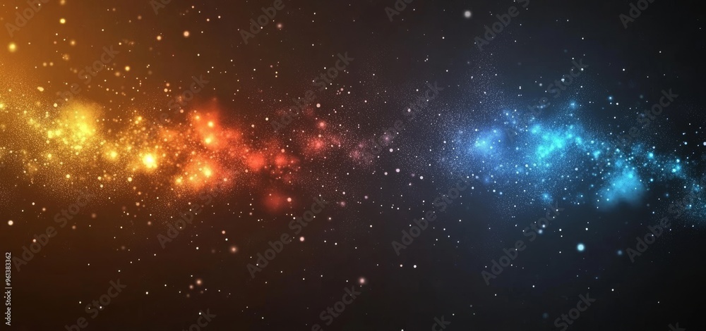 The background is a blurry gradient background of blue pink yellow abstract glowing color waves on a black dark background with noise texture banner posters The background is a blurry gradient background of blue pink yellow abstract glowing color waves on a black dark background with noise texture banner posters