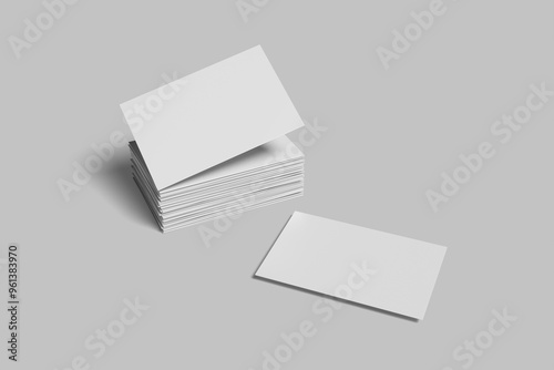 Clean Stack Business Card Mockup for showcasing your design to clients