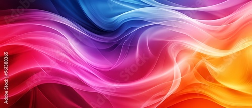 Wallpaper Mural A vibrant wave of colors blending harmoniously, creating an abstract background that evokes energy and creativity. Torontodigital.ca