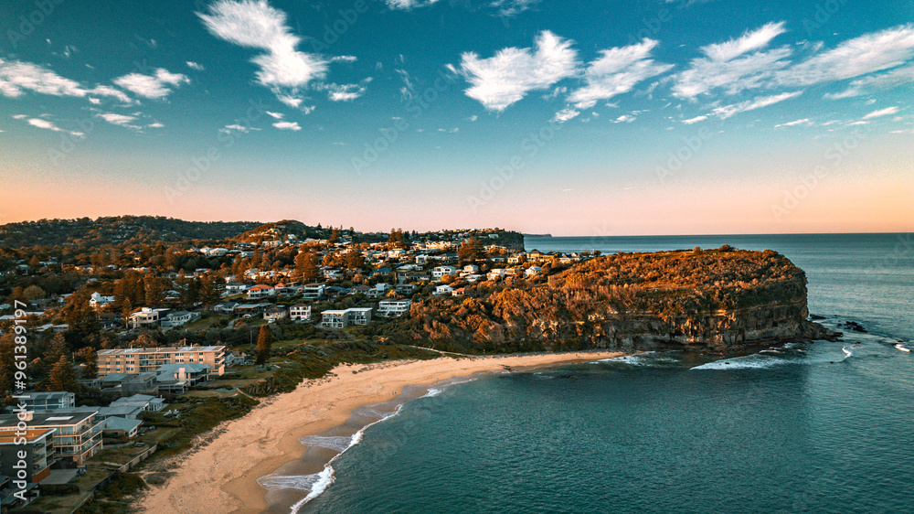 A breathtaking aerial view of Mona Vale Beach in the Northern Beaches of NSW, Sydney, Australia, captured in stunning 4K resolution. A breathtaking aerial view of Mona Vale Beach in the Northern Beaches of NSW, Sydney, Australia, captured in stunning 4K resolution.