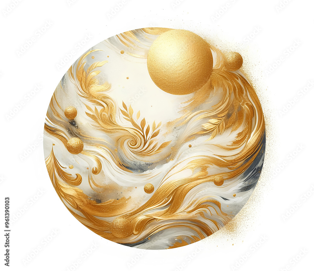 Golden Abstract Art Golden Abstract Art
