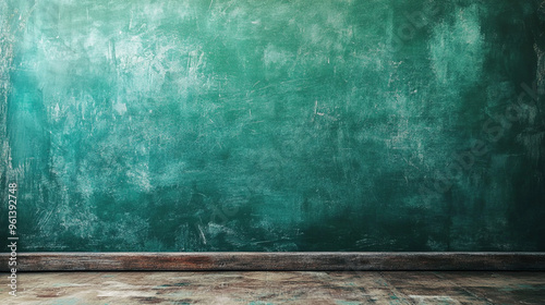 Green board. Green chalk board background.
