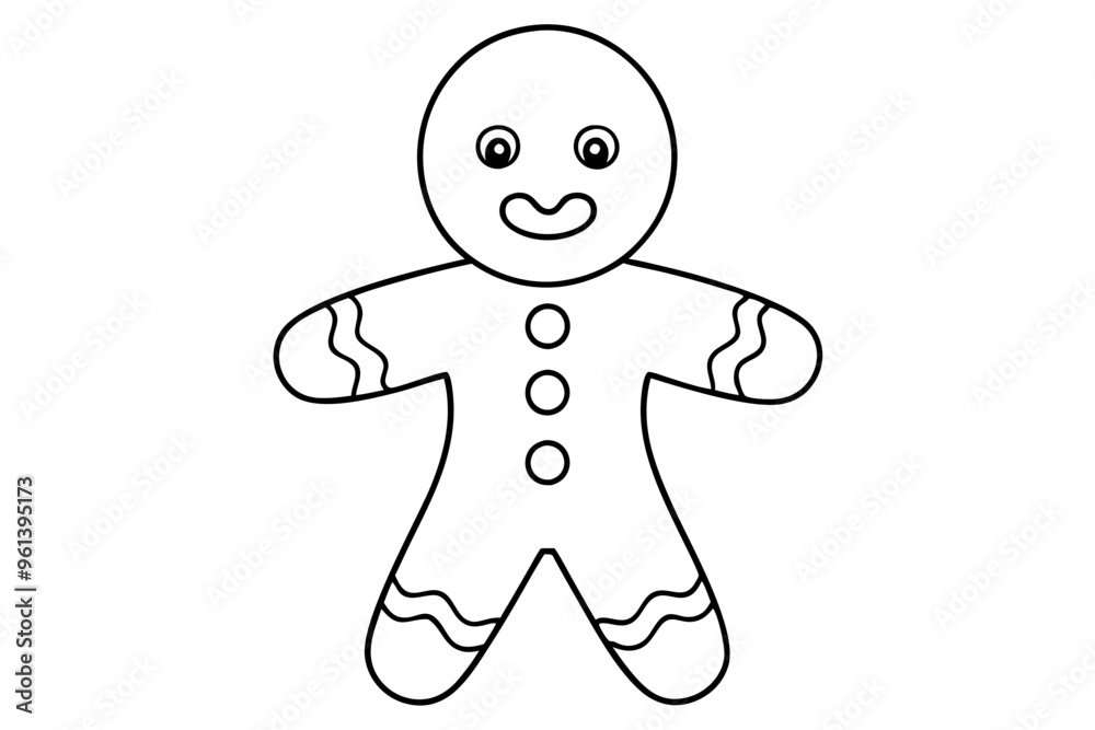 Gingerbread man. Christmas icon. Vector. Holiday winter symbols isolated on white background in flat design. Cartoon colorful illustration. Gingerbread man. Christmas icon. Vector. Holiday winter symbols isolated on white background in flat design. Cartoon colorful illustration.