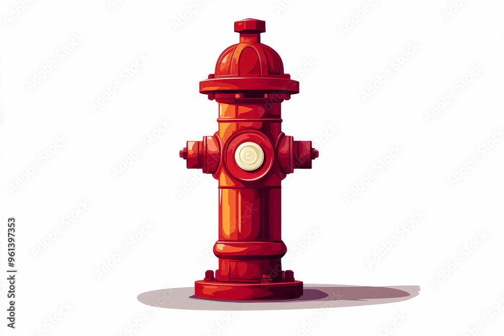 a Fire Hydrant isolated white background.ai generative a Fire Hydrant isolated white background.ai generative