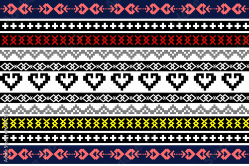 set of pixel seamless patterns 