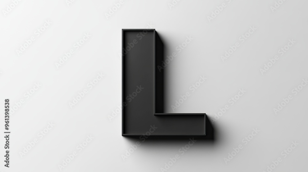 Isolated 3D letter Isolated 3D letter