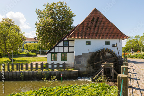 Historic water mill at Aabenraa, Denmark photo