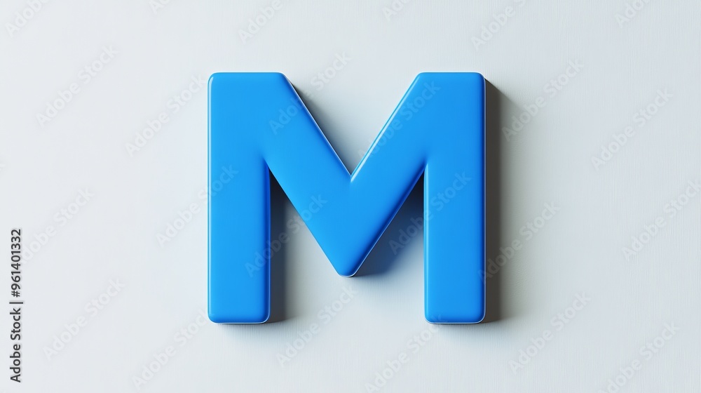 Isolated 3D letter 