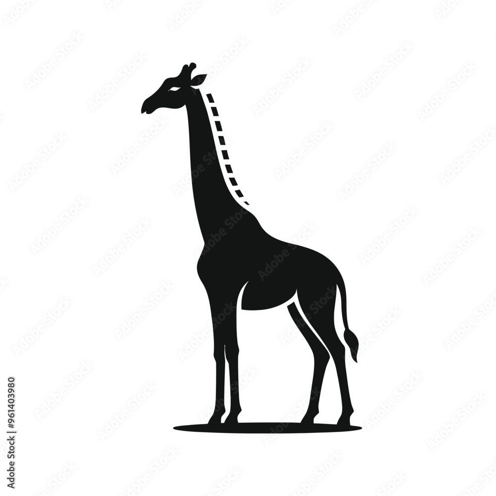Giraffe Silhouette Illustration Giraffe Silhouette Illustration