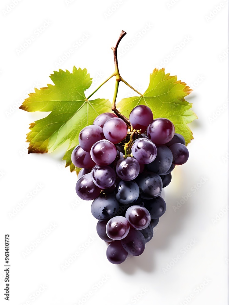 Fototapeta premium Fresh ripe purple red Grapes
