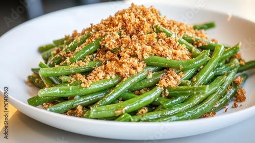 Green Beans with Crispy Breadcrumbs  Delicious Side Dish