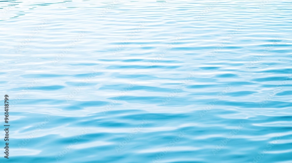 Naklejka premium Abstract Blue Water Ripples Texture Background