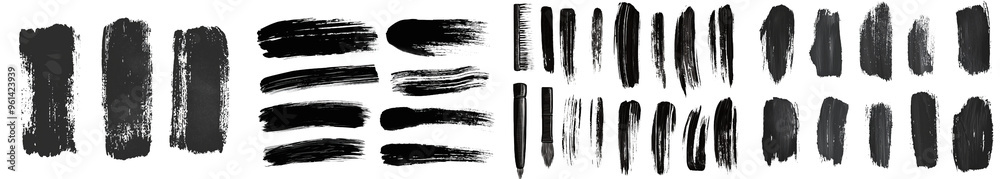 Black paint, ink brush strokes, brushes, and dirty lines. Black paint, ink brush strokes, brushes, and dirty lines.