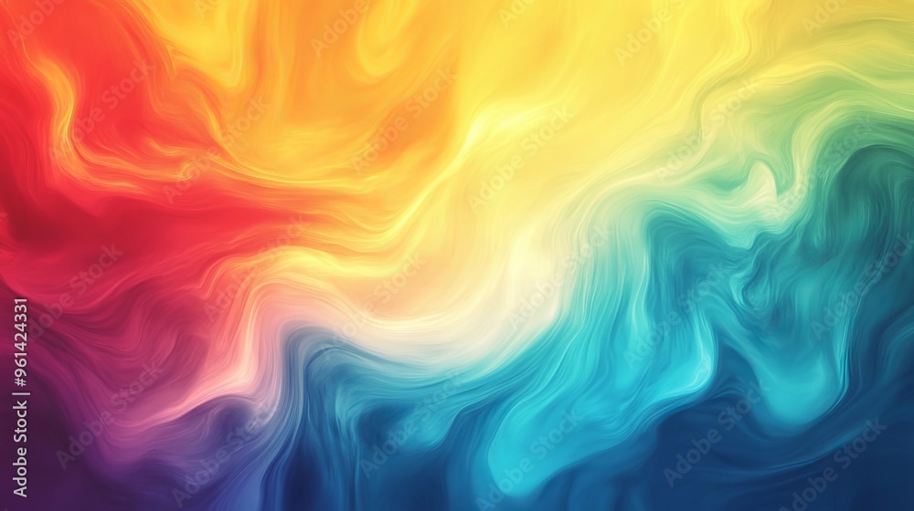 Fototapeta premium Immerse yourself in captivating hues with this gradient wallpaper. Its abstract design weaves a tapestry of colors, creating a vibrant and dynamic backdrop for your digital workspace. 