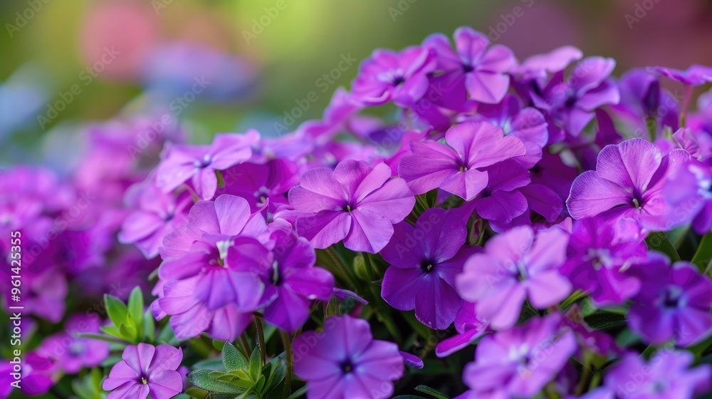 Vibrant purple Creeping Phlox for garden decor or cards. Vibrant purple Creeping Phlox for garden decor or cards.