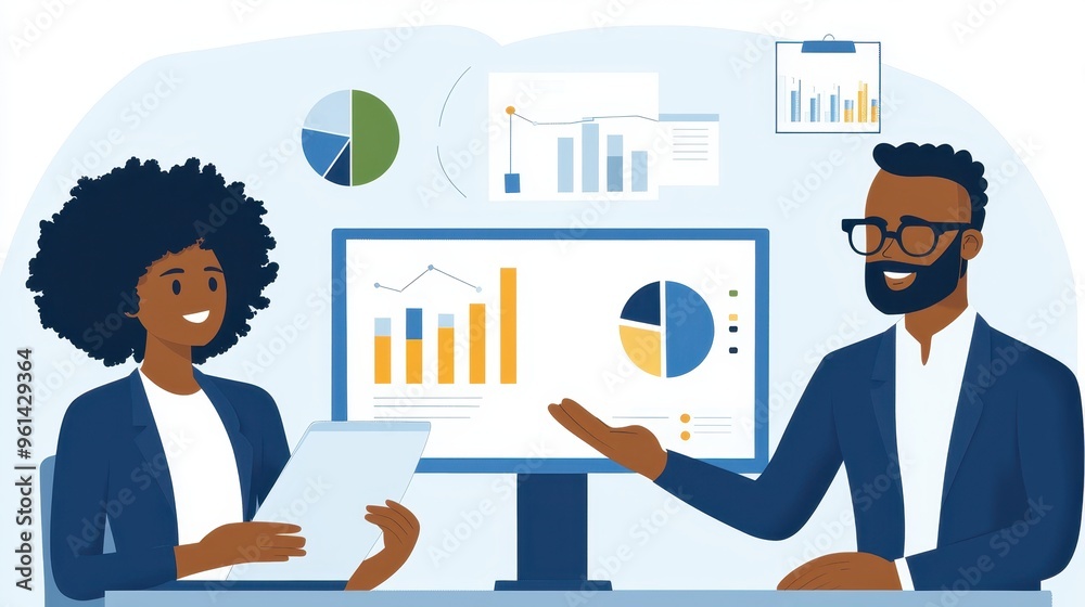 Business Presentation  Data Analysis  Charts  Graphs  Meeting  Teamwork  Professionals  Businesspeople