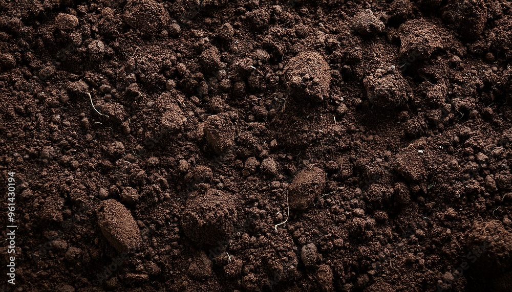 Fertile soil texture background seen from above, top view. Gardening or planting concept with copy space. Natural pattern Fertile soil texture background seen from above, top view. Gardening or planting concept with copy space. Natural pattern