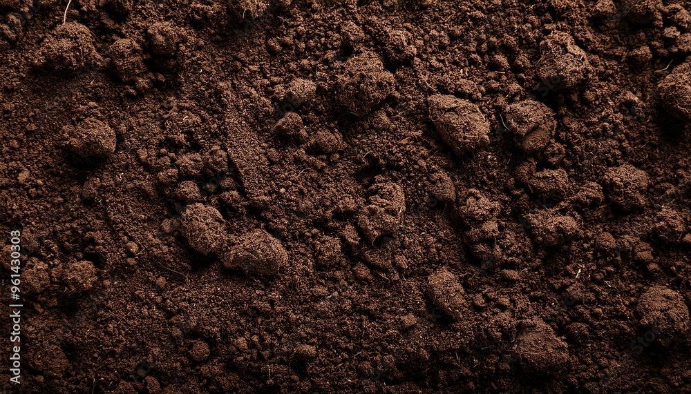 Fertile soil texture background seen from above, top view. Gardening or planting concept with copy space. Natural pattern Fertile soil texture background seen from above, top view. Gardening or planting concept with copy space. Natural pattern