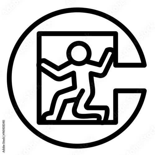 Confined Space Safety Icon