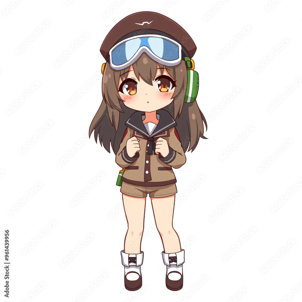 Cute chibi anime transparent white background Cute chibi anime transparent white background