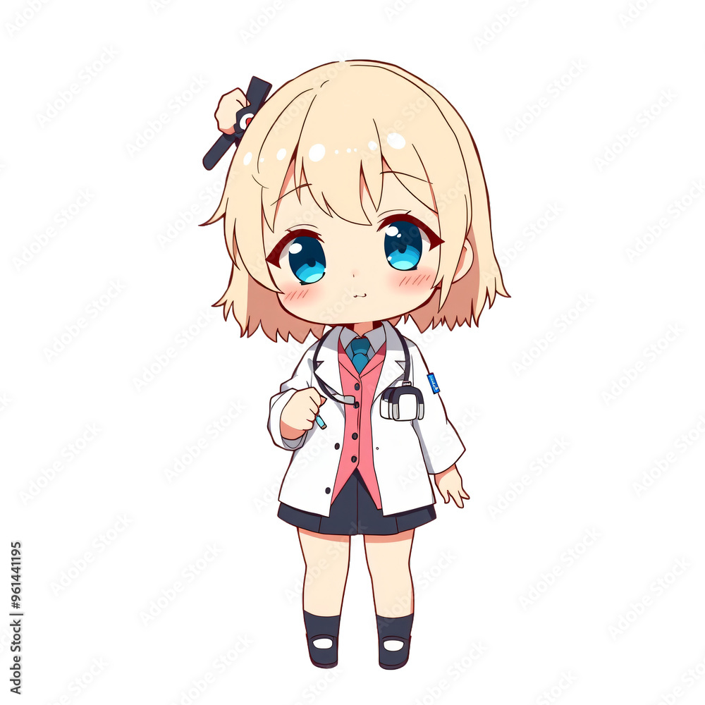 Cute chibi anime transparent white background Cute chibi anime transparent white background