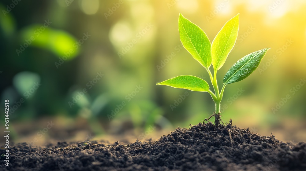 sprout in the soil sprout in the soil