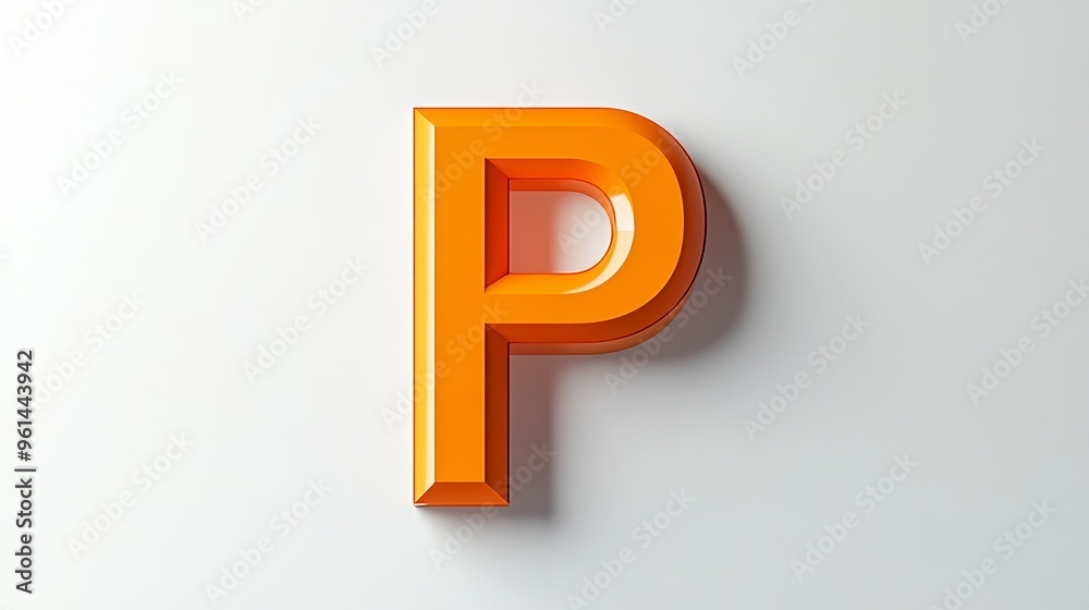 The isolated 3D letter The isolated 3D letter