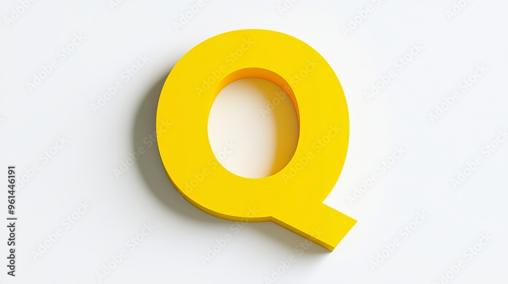 Yellow, 3D letter Yellow, 3D letter
