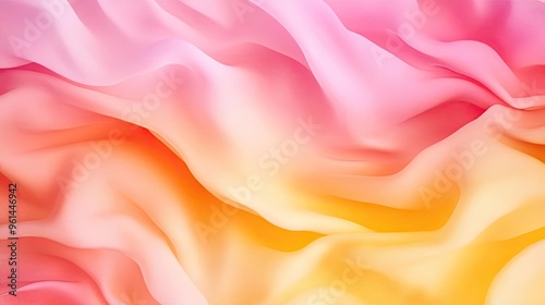 Soft fabric waves in pink and orange hues create a dreamy and serene background for various creative projects.