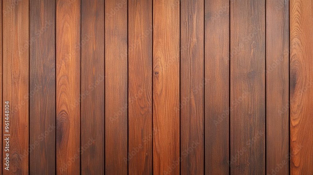 Fototapeta premium Stunning wooden wall with rich textures and warm hues, perfect for interior design and rustic themes.