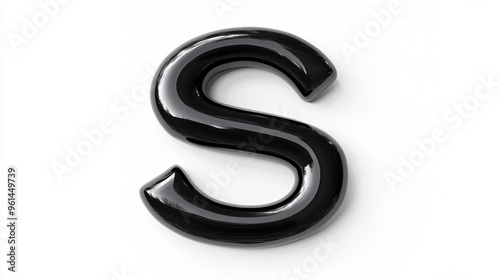 letter "S", 3D.