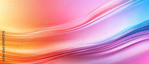 Wallpaper Mural Vibrant abstract waves blend soft colors, creating a soothing and dynamic visual background for creative projects. Torontodigital.ca