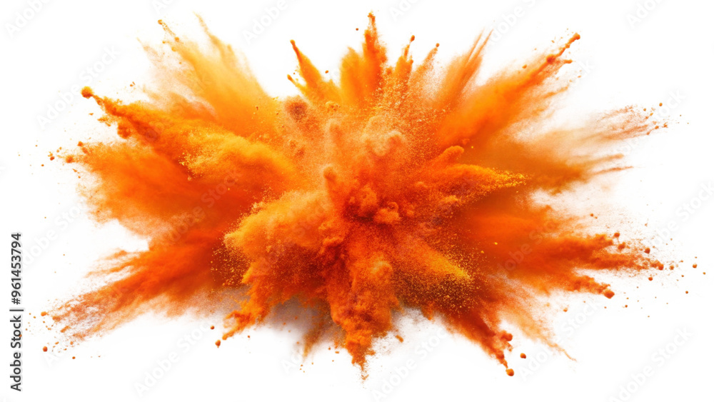 Powder festival explosion burst, smoke plume isolated on transparent background Powder festival explosion burst, smoke plume isolated on transparent background