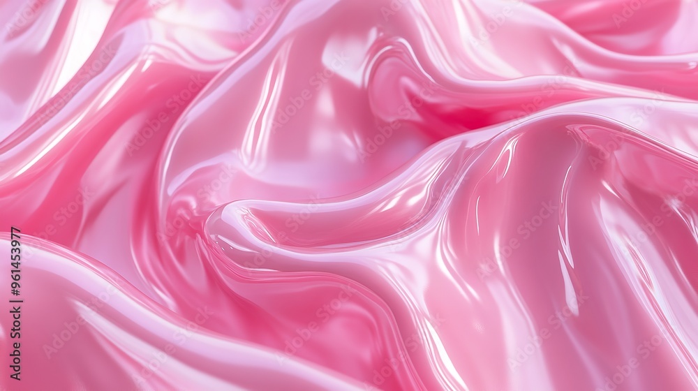 Obraz premium Pink Serenity: Seamless Texture on White