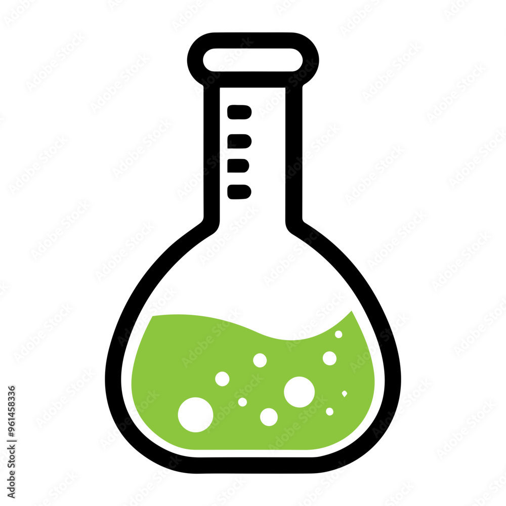 Vector laboratory flask icon Vector laboratory flask icon