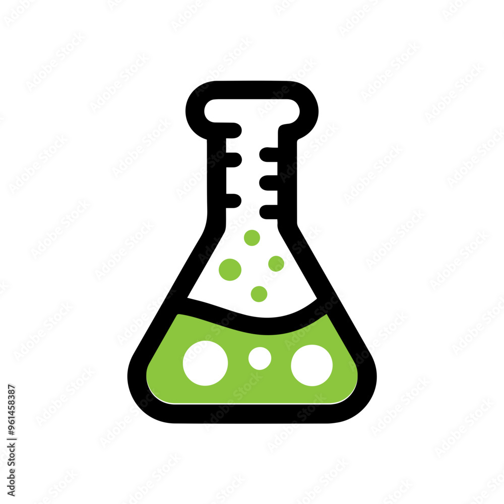 Vector laboratory flask icon Vector laboratory flask icon